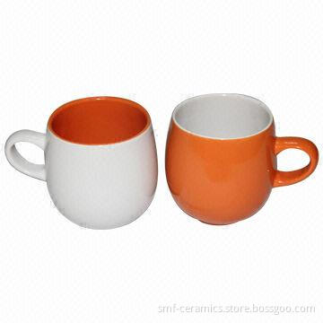 11oz Glazed/Orange/Ceramic Mugs, Available in Range, Blue, Red and Black